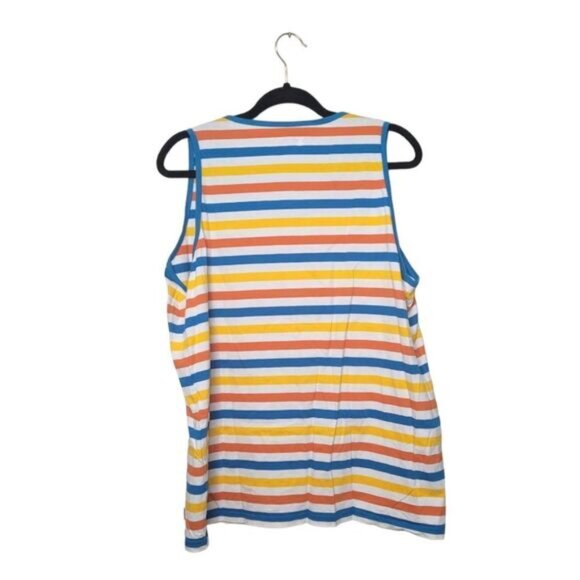 Dutch Bros Coffee Nautical Striped Tank Top - Picture 2 of 5